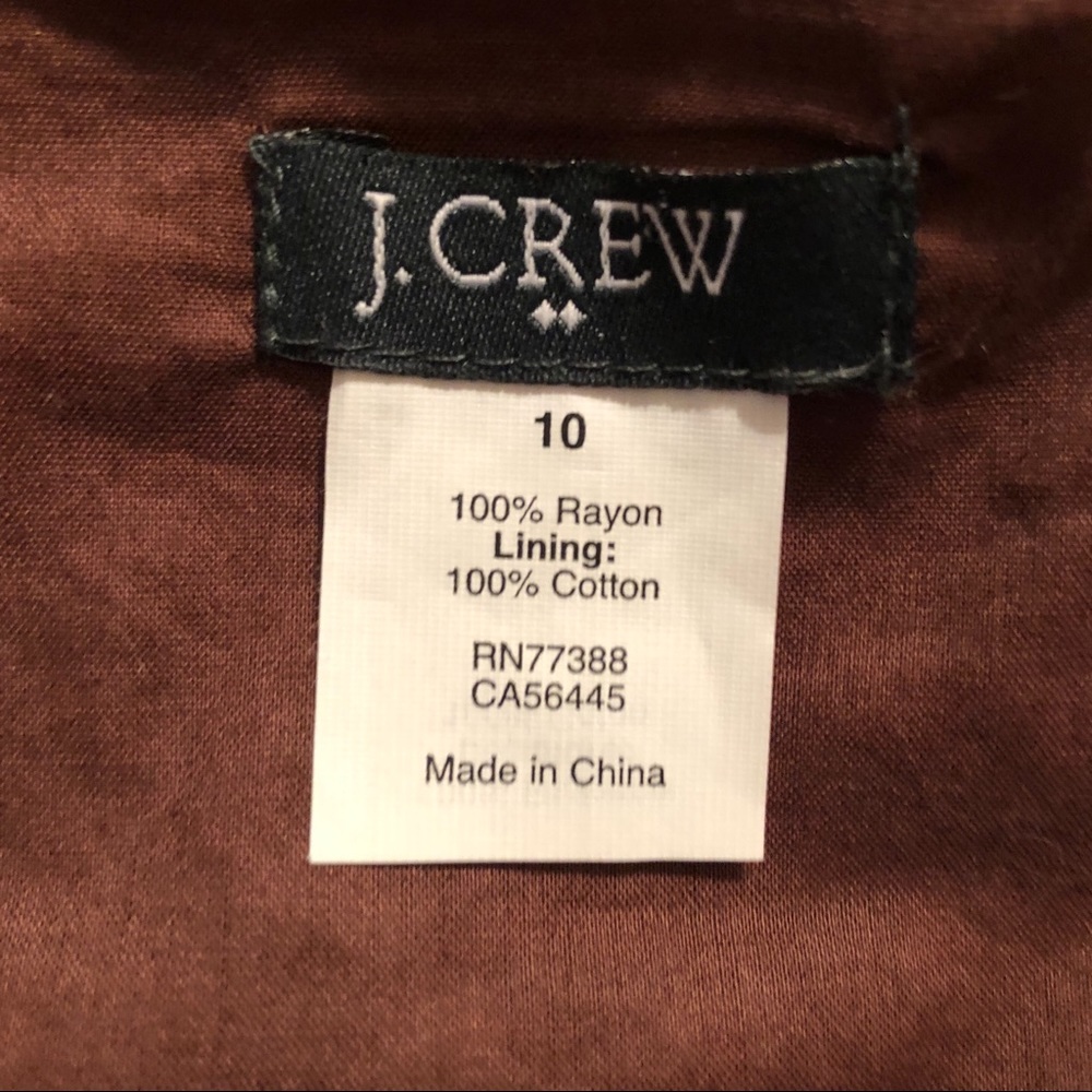 J.Crew rayon sleeveless wrap dress 10 - Picture 3 of 5